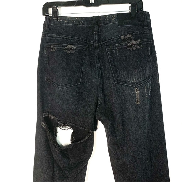 UNIF x UO black high waisted Twerk Jeans - Picture 6 of 10